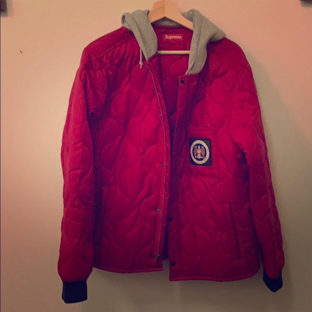Supreme Pledge of Allegiance Quilted Bomber Jacket - Picture 1 of 5